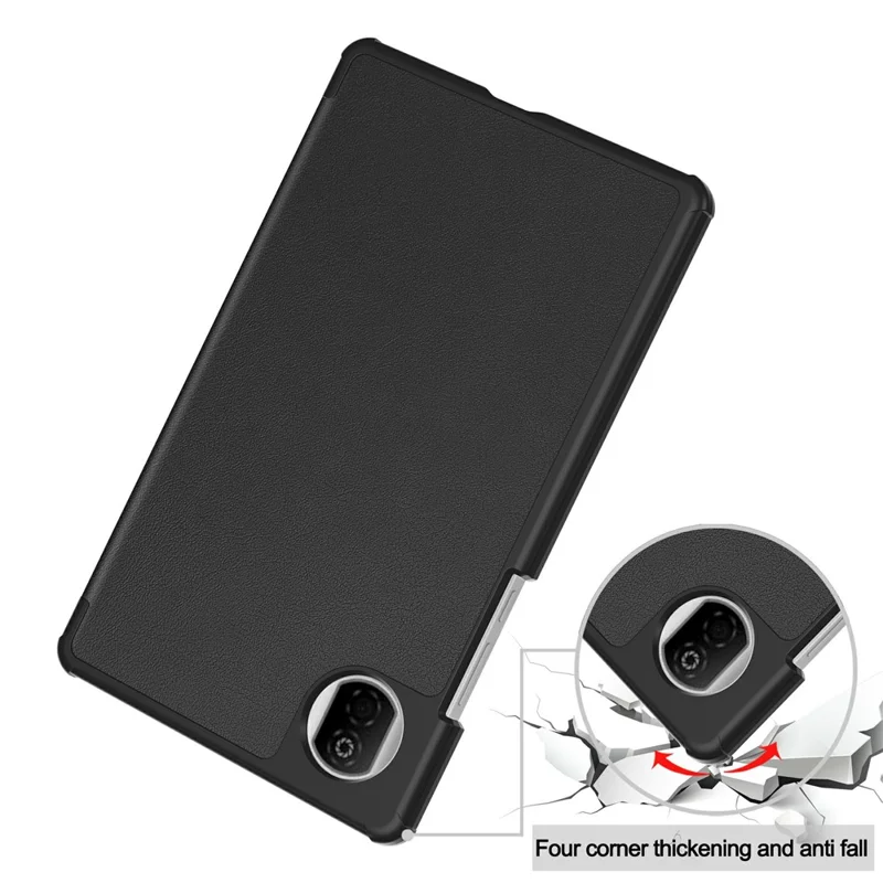 For Honor Pad X7 Case Anti-Drop Leather Stand Tablet Cover - Black