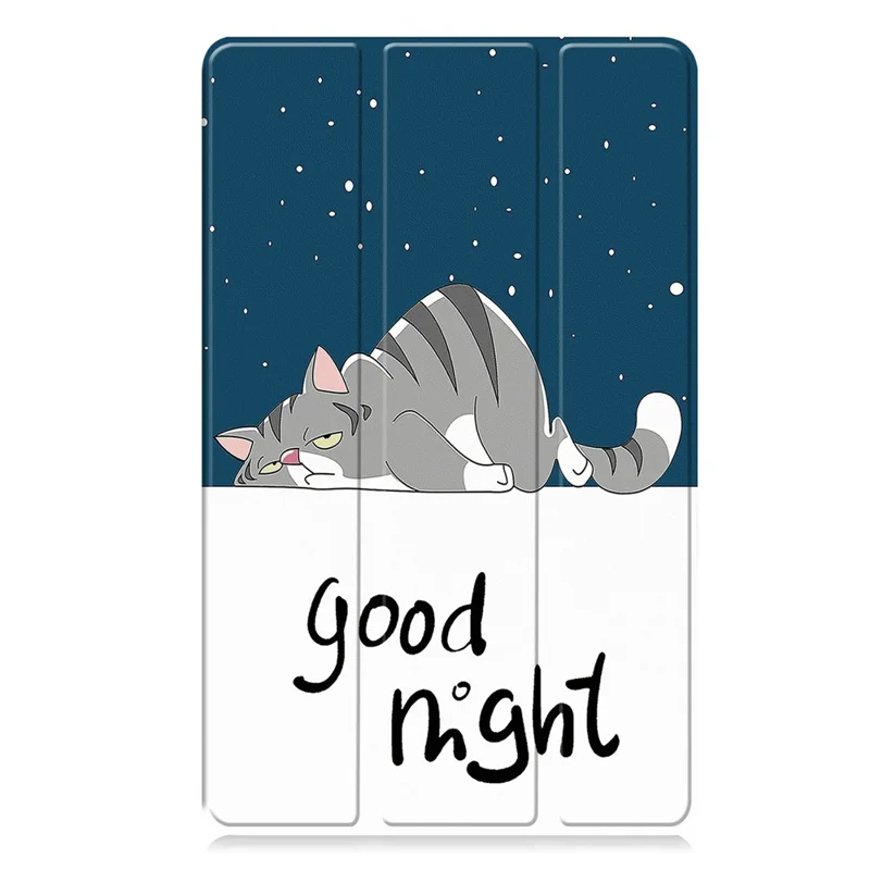 For Honor Pad X7 Case Pattern Print Leather Stand Tablet Cover - Cat