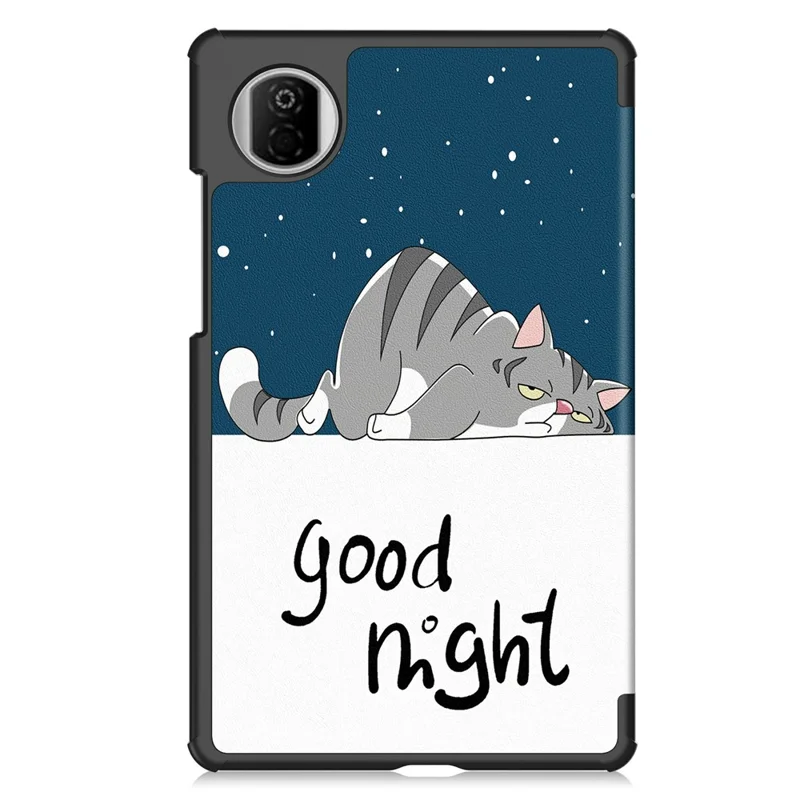 For Honor Pad X7 Case Pattern Print Leather Stand Tablet Cover - Cat