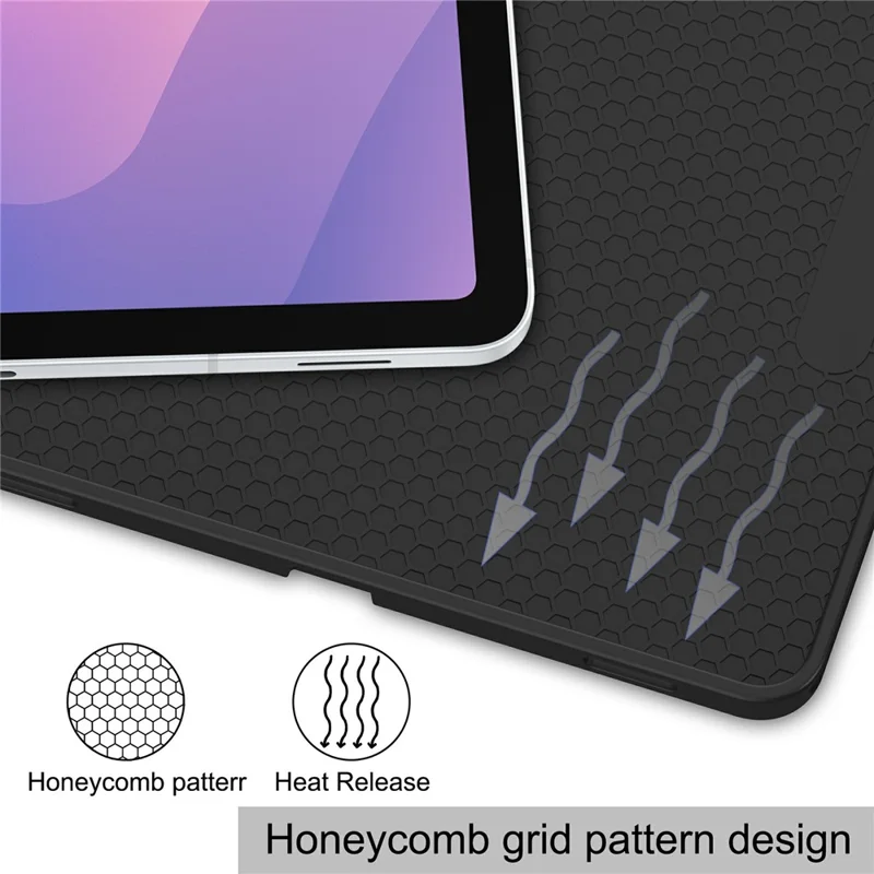 Custodia in pelle antiurto per Samsung Galaxy Tab S11 con slot per penna - Nero