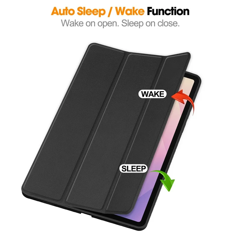 Custodia in pelle antiurto per Samsung Galaxy Tab S11 con slot per penna - Nero