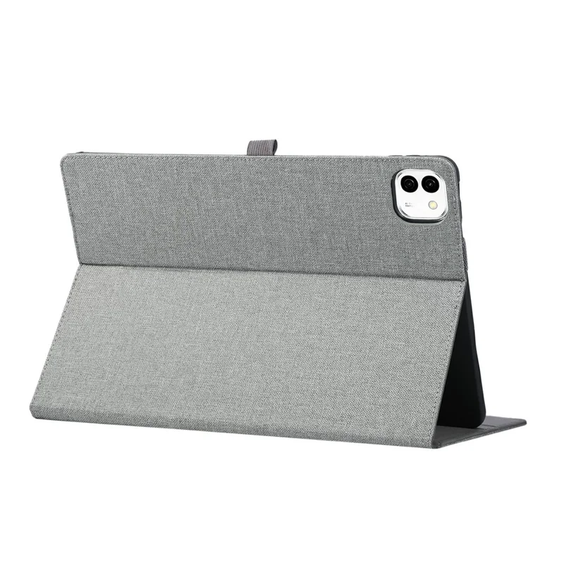 For Honor MagicPad3 Hülle mit Ständer Kartenfach Tuchstruktur Leder Tablet Cover - Grau