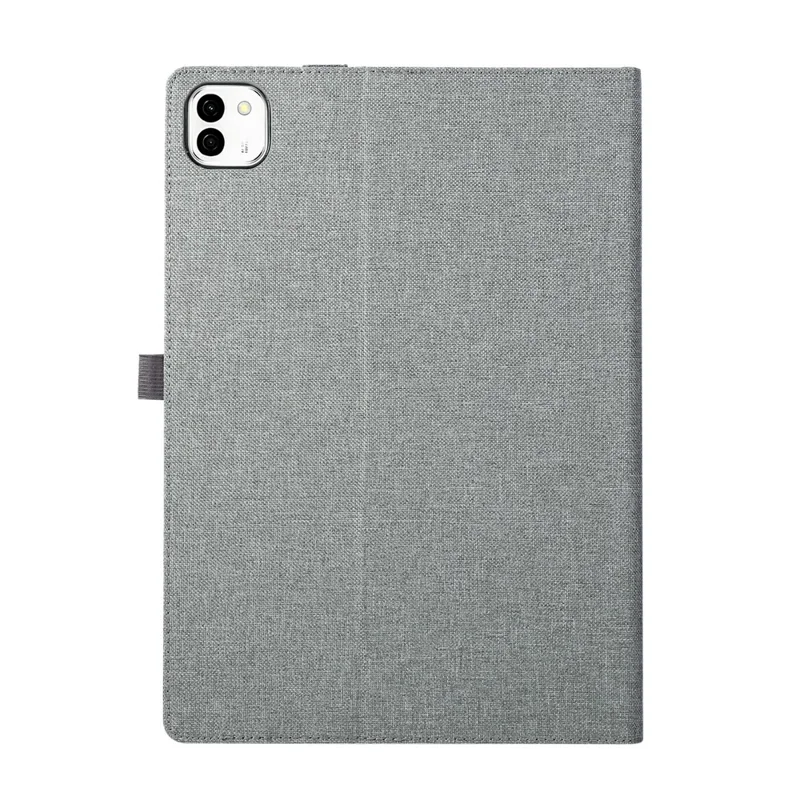 For Honor MagicPad3 Hülle mit Ständer Kartenfach Tuchstruktur Leder Tablet Cover - Grau