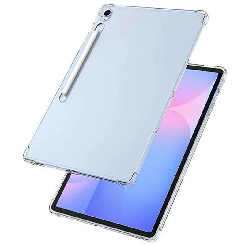 For Samsung Galaxy Tab S10 Lite Case TPU Drop-Resistant Clear Tablet Cover + Tempered Glass Screen Film