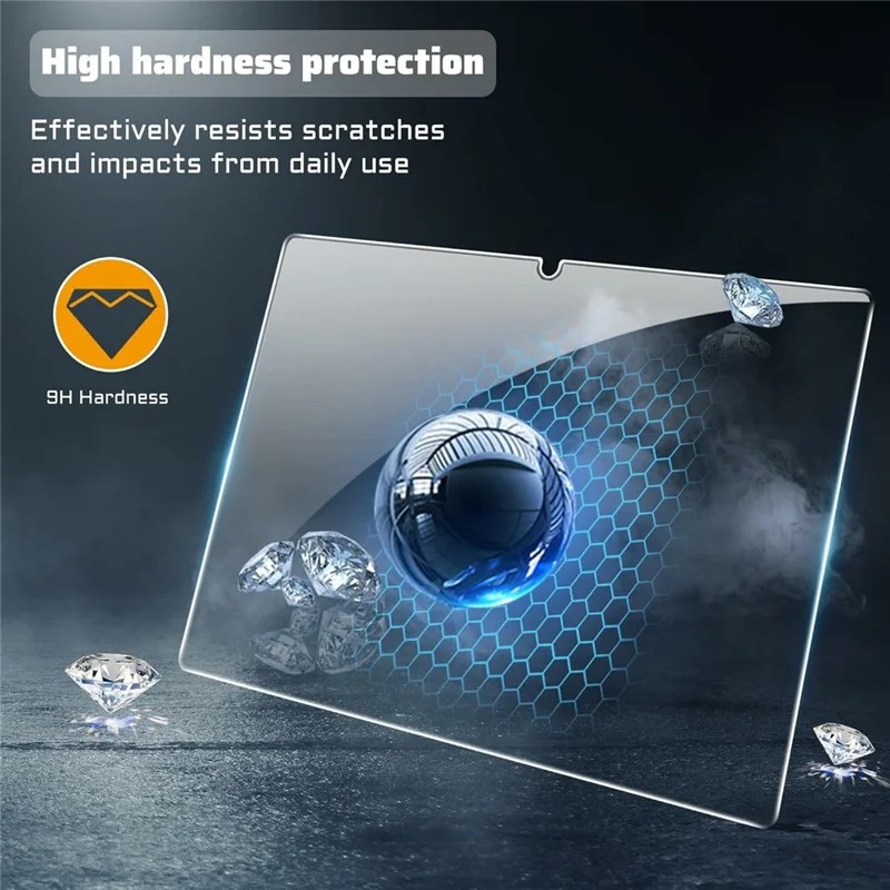 For Samsung Galaxy Tab S10 Lite Case TPU Drop-Resistant Clear Tablet Cover + Tempered Glass Screen Film