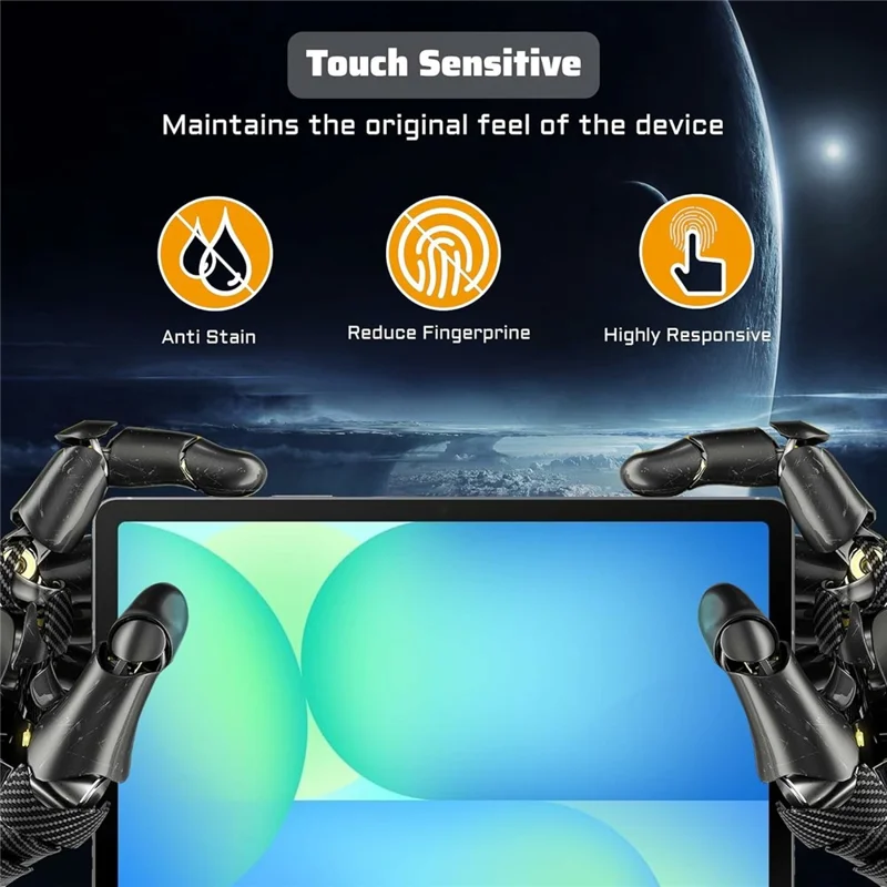 For Xiaomi Redmi Pad 2 Case TPU Drop-Resistant Clear Tablet Cover + Tempered Glass Screen Film