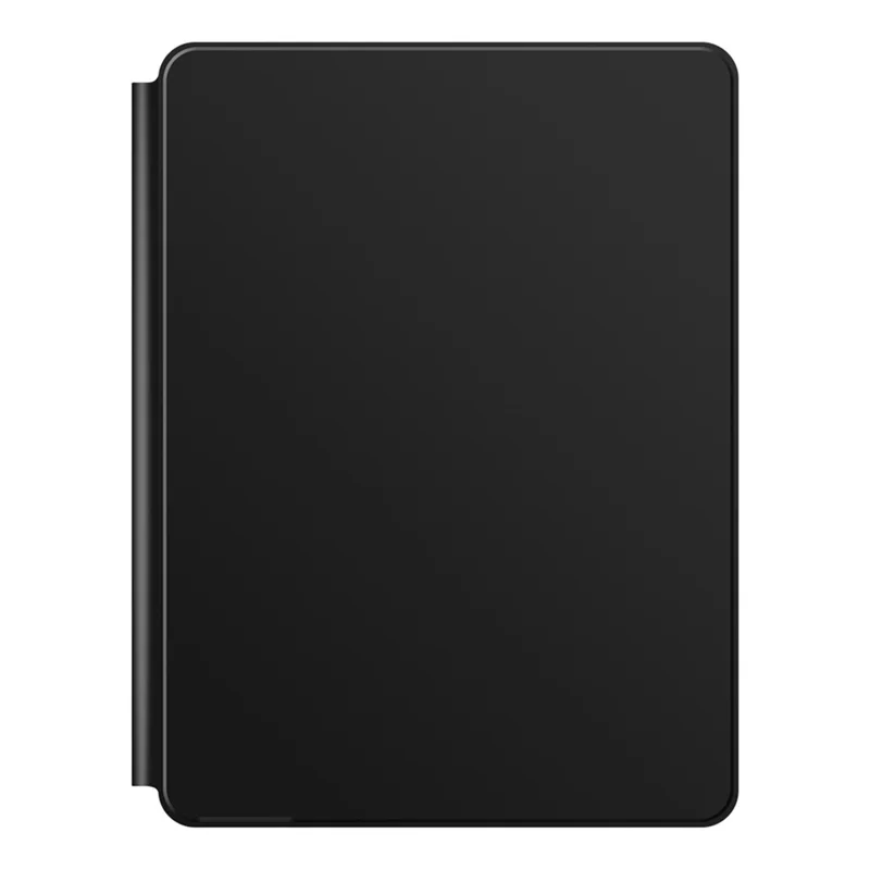 For iPad Pro 13 (2025) / 13 (2024) Smart Pogo Pin Direct Connection Keyboard (Spanish Layout) + Leather Tablet Case - Black