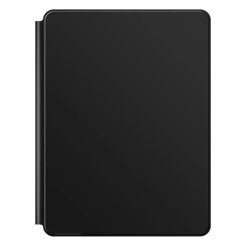 For iPad Pro 11 (2025) / 11 (2024) Smart Pogo Pin Direct Connection Keyboard (German Layout) + Leather Tablet Case - Black