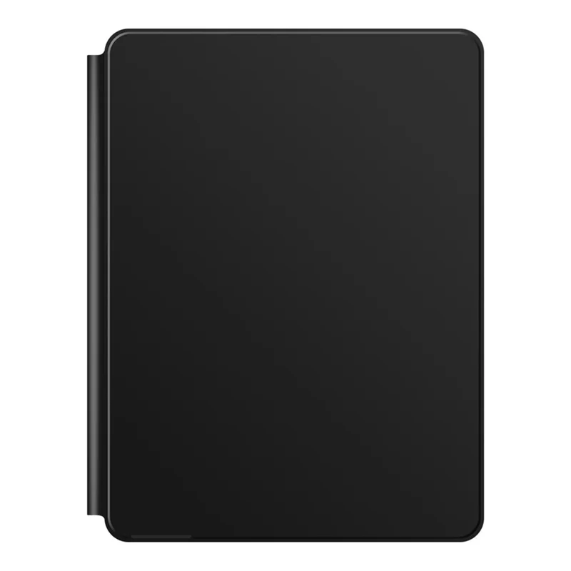For iPad Pro 11 (2025) / 11 (2024) Smart Pogo Pin Direct Connection Keyboard (French Layout) + Leather Tablet Case - Black
