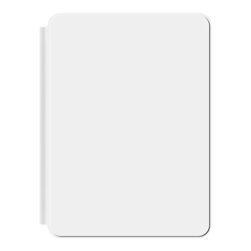 For iPad Pro 11 (2025) / 11 (2024) Smart Pogo Pin Direct Connection Keyboard (French Layout) + Leather Tablet Case - White