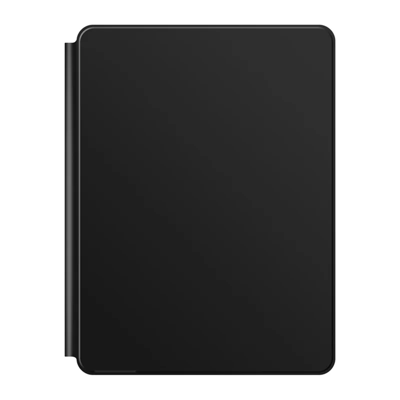 For iPad Pro 11 (2025) / 11 (2024) Smart Pogo Pin Direct Connection Keyboard (Spanish Layout) + Leather Tablet Case - Black