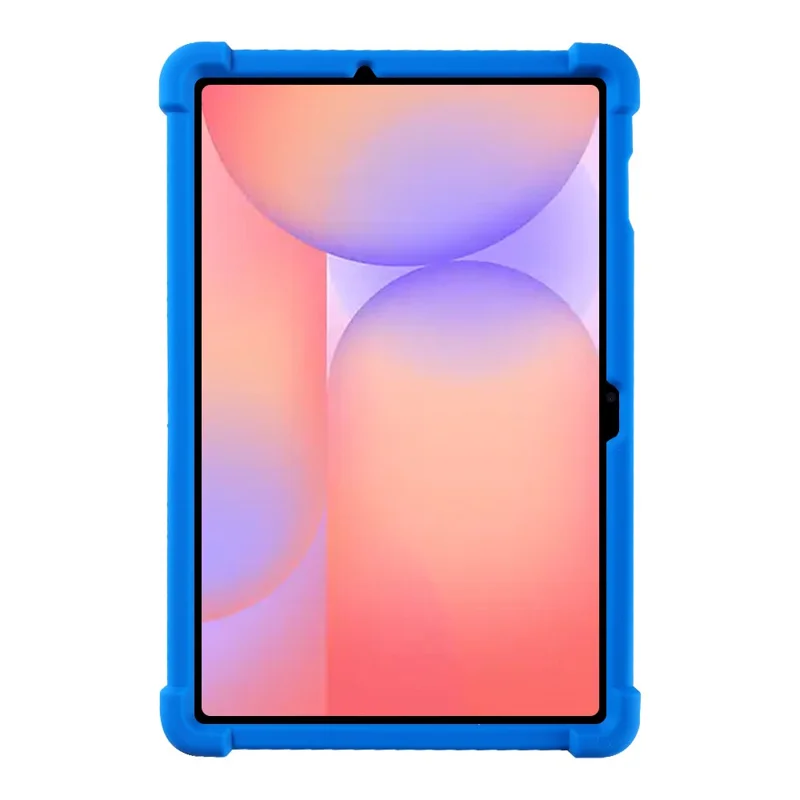 For Samsung Galaxy Tab S10 Lite Case Adjustable Kickstand Silicone Tablet Protective Cover - Dark Blue