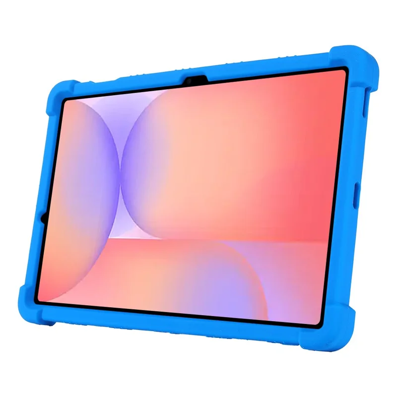 For Samsung Galaxy Tab S10 Lite Case Adjustable Kickstand Silicone Tablet Protective Cover - Dark Blue