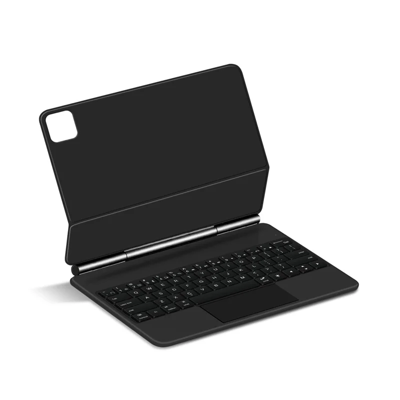 For Xiaomi Pad 7S Pro 12.5 Magnetic Floating Bluetooth-Compatible Keyboard (English) + Leather Tablet Case - Black