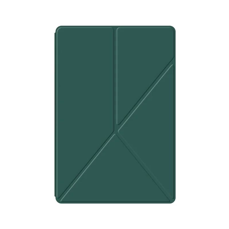 For Samsung Galaxy Tab S11 Ultra Leather Case Origami Stand Magnetic Tablet Cover Auto Wake  /  Sleep - Green
