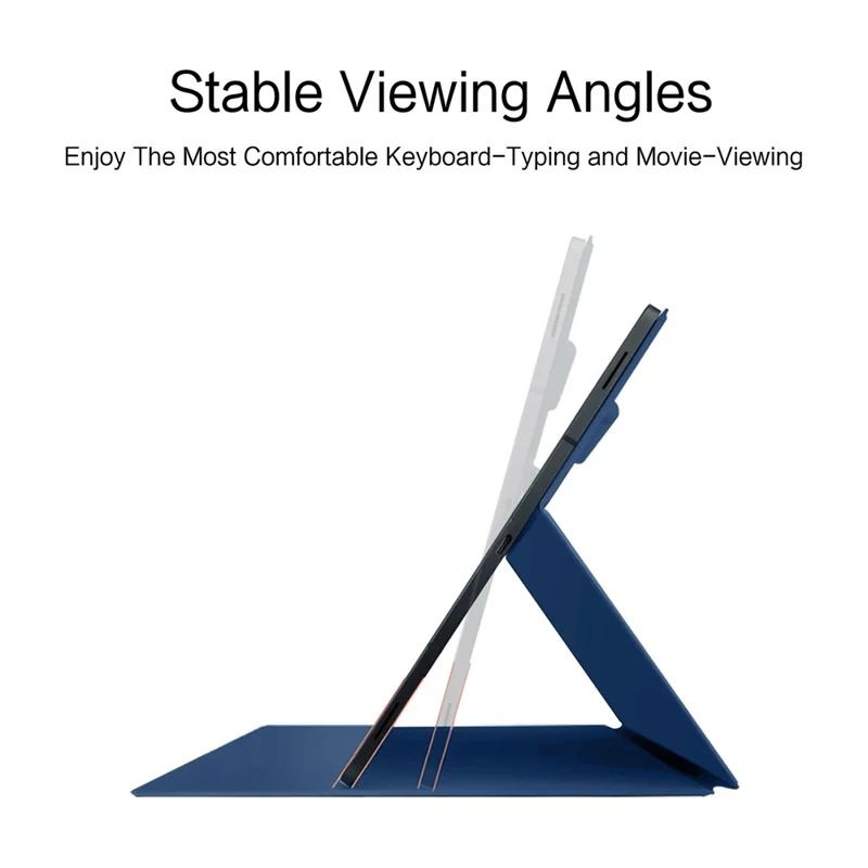 For Samsung Galaxy Tab S11 Ultra Case Stand Magnetic Leather Tablet Cover with Auto Sleep / Wake - Blue