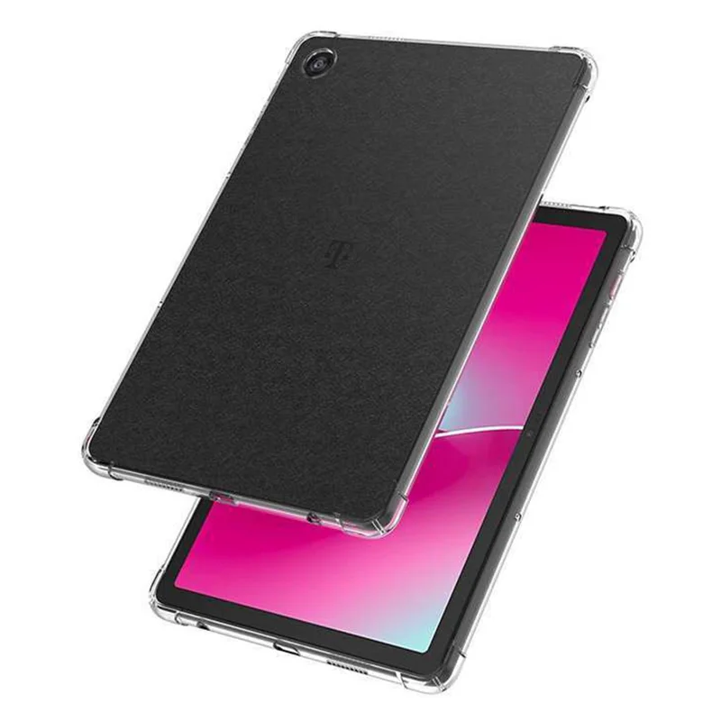 TPU beskyttelsesdæksel til T-Mobile REVVL Tab 2 (2025) med stødfast klart dæksel og skærmfilm i bundet glas