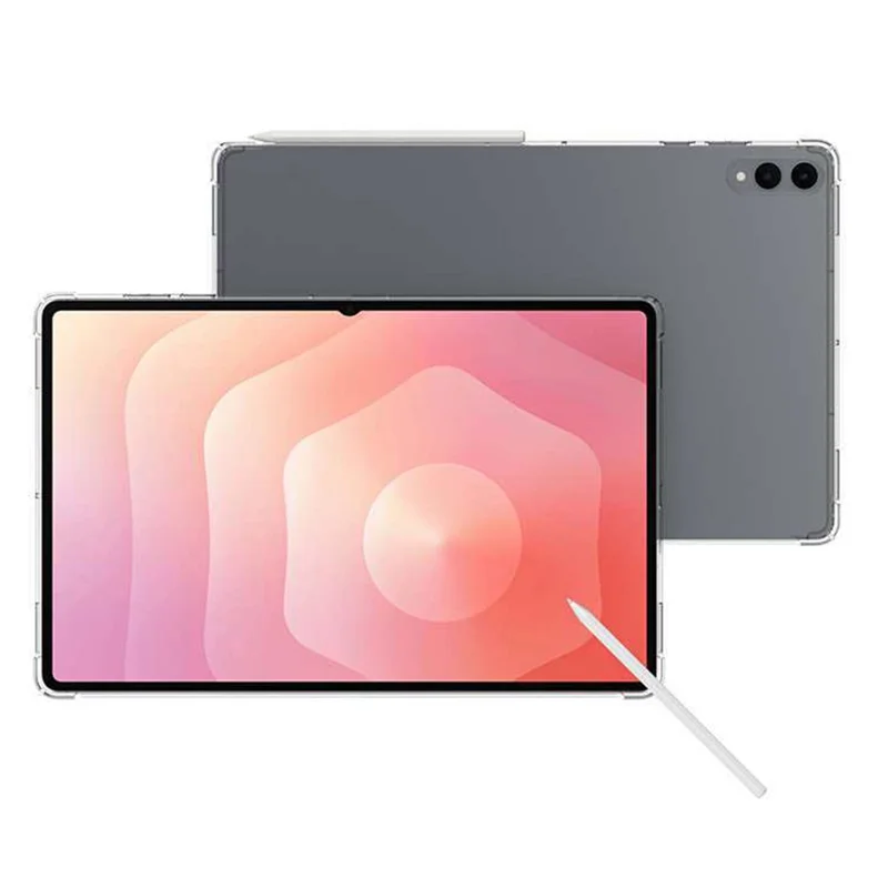 غطاء واقي شفاف مقاوم للصدمات من أربع زوايا لهواوي جالكسي تاب إس11 ألترا، غطاء شفاف من مادة TPU للوحي