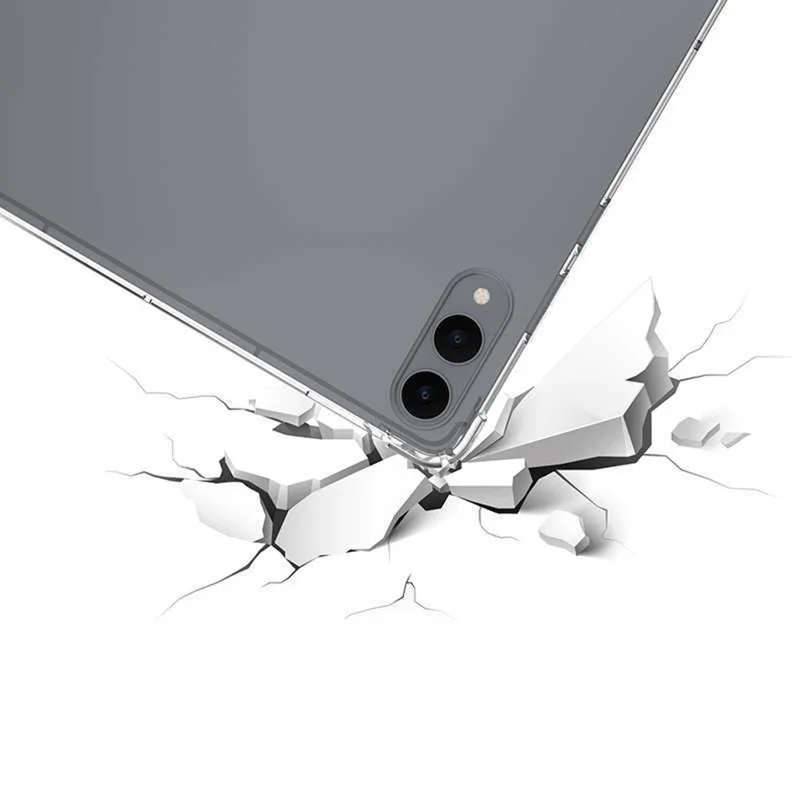 غطاء واقي شفاف مقاوم للصدمات من أربع زوايا لهواوي جالكسي تاب إس11 ألترا، غطاء شفاف من مادة TPU للوحي