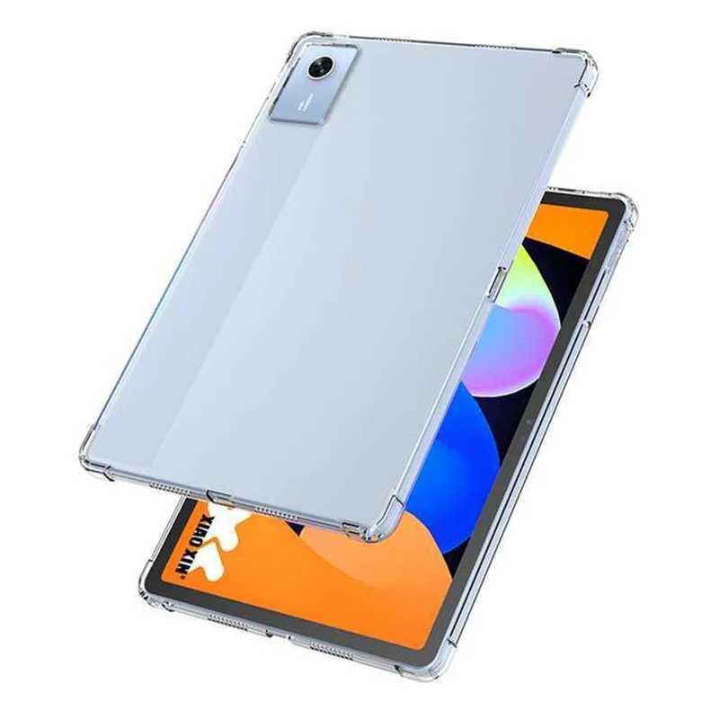 For Lenovo Tab M11 Case TPU Drop-Resistant Clear Tablet Cover + Tempered Glass Screen Film
