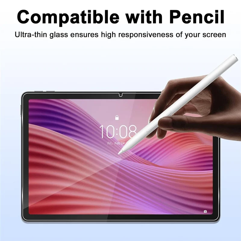 For Lenovo Tab M11 Case TPU Drop-Resistant Clear Tablet Cover + Tempered Glass Screen Film