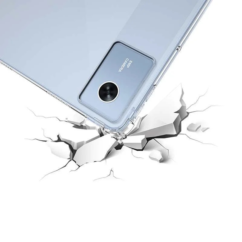 For Lenovo Tab M11 Case TPU Drop-Resistant Clear Tablet Cover + Tempered Glass Screen Film