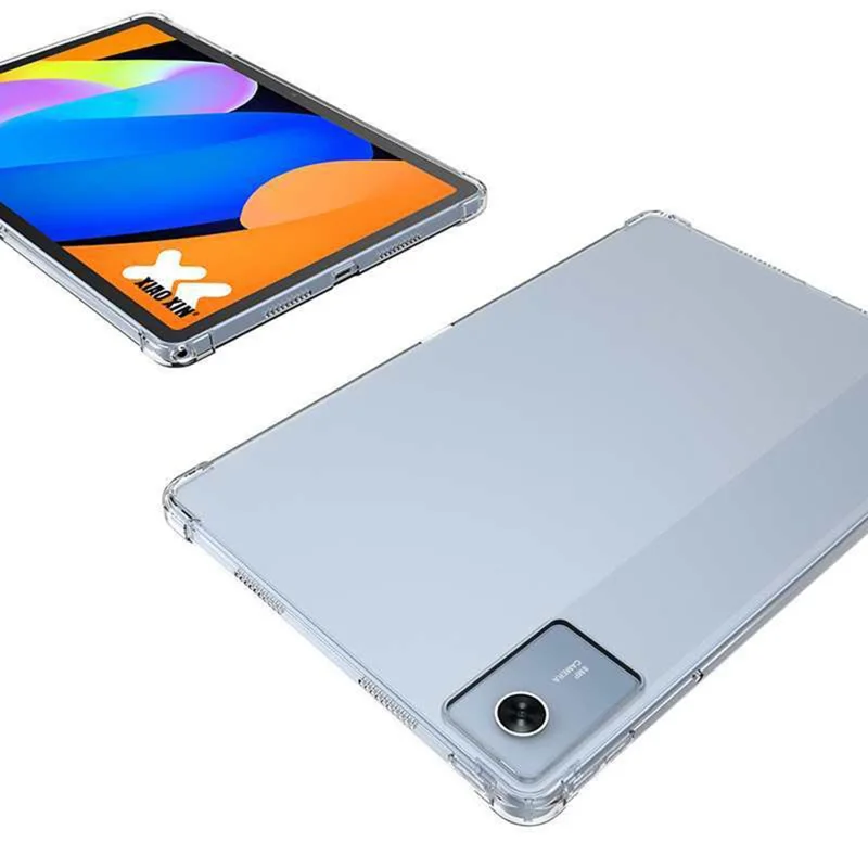 For Lenovo Tab K11 Gen 2 / Idea Tab / Xiaoxin Pad 11 2025 Case TPU Drop-Resistant Clear Tablet Cover + Tempered Glass Screen Film
