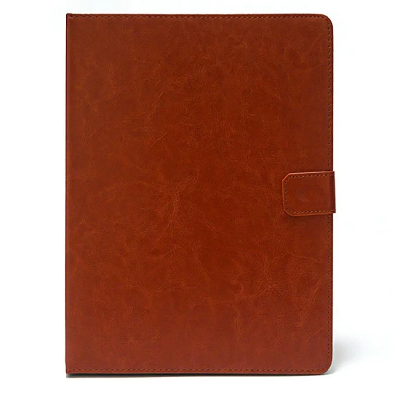 For 9 - 10 Inch Tablets Case with Stand Card Holder Universal Hook Design Leather Cover - Brown