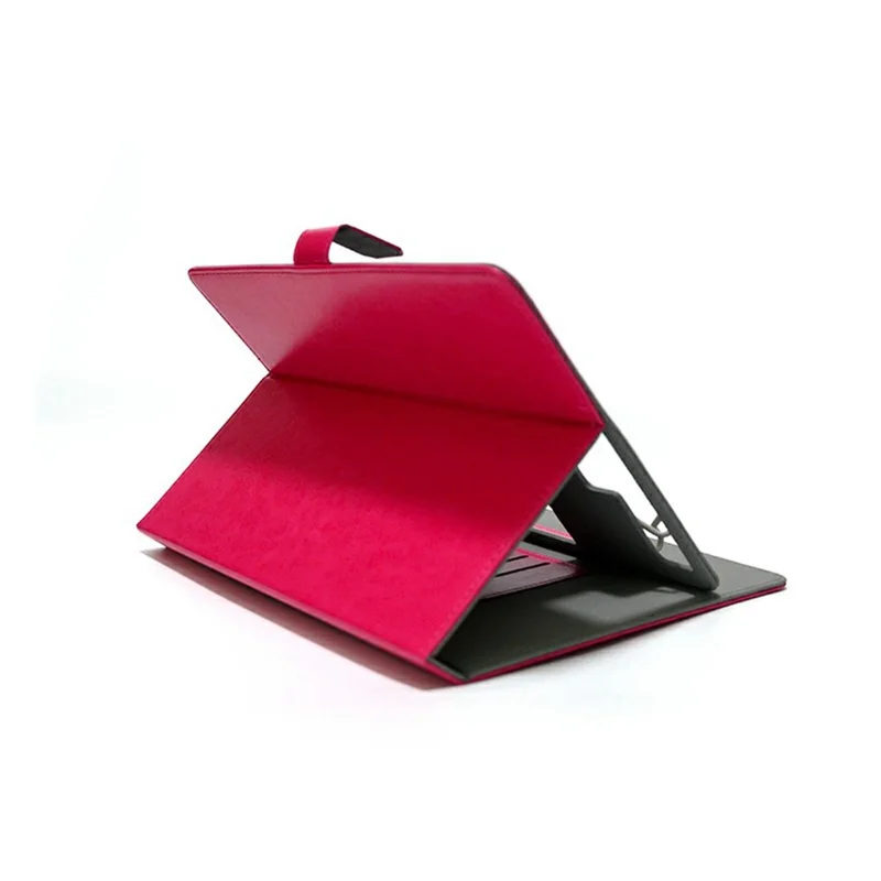 For 9 - 10 Inch Tablets Case with Stand Card Holder Universal Hook Design Leather Cover - Brown