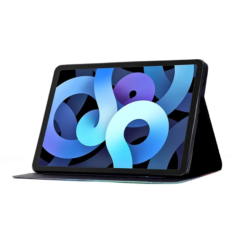 Leather Case for iPad 9.7-inch (2018) / (2017) / iPad Air 2 / Air (2013) Pattern Painting Card Slots Stand Cover with Auto Sleep / Wake - Blossom