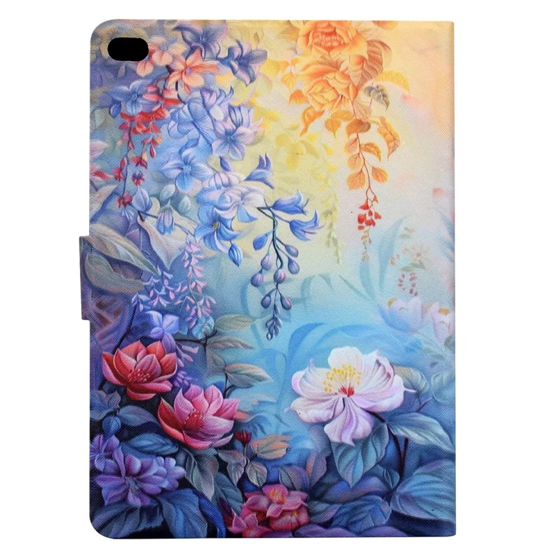 Leather Case for iPad 9.7-inch (2018) / (2017) / iPad Air 2 / Air (2013) Pattern Painting Card Slots Stand Cover with Auto Sleep / Wake - Blossom