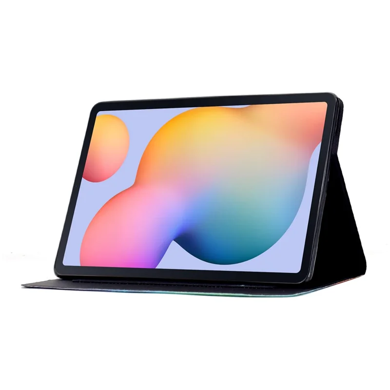 Leather Case for Samsung Galaxy Tab S6 Lite (2024) SM-P610 615 / (2022) / (2020) Pattern Painting Card Slots Stand Cover with Auto Sleep / Wake - Blossom