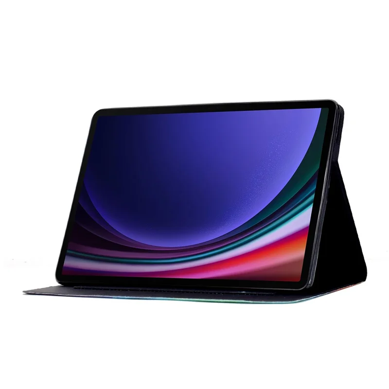 Leather Case for Samsung Galaxy Tab S10 Lite / S10 FE / S9 FE / S9 Pattern Painting Card Slots Stand Tablet Cover with Auto Sleep / Wake - Blossom