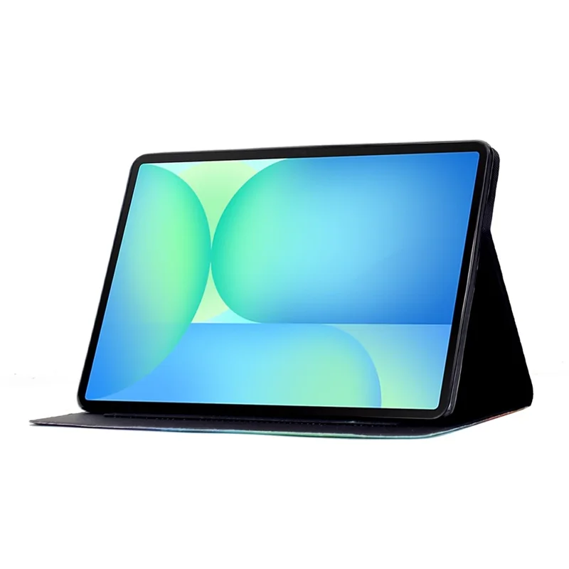 For Samsung Galaxy Tab S10 FE+ Case Colorful Pattern Painting Card Slots Stand Leather Tablet Cover with Auto Sleep  /  Wake - Blossom