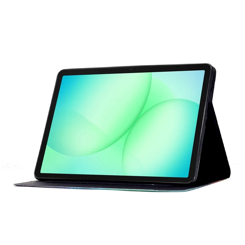 For Samsung Galaxy Tab A11+  /  A9+ Case Colorful Pattern Painting Card Slots Stand Leather Tablet Cover with Auto Sleep  /  Wake - Blossom