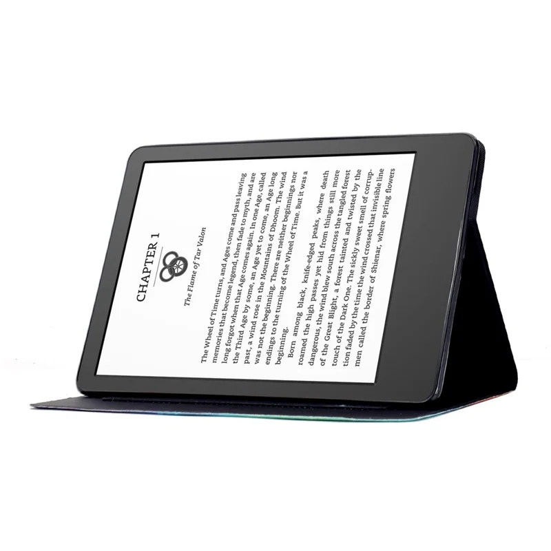 For Amazon Kindle 11th (2024)  /  Kindle 6" (2022) Case Colorful Pattern Painting Card Slots Stand Leather Tablet Cover with Auto Sleep  /  Wake - Blossom