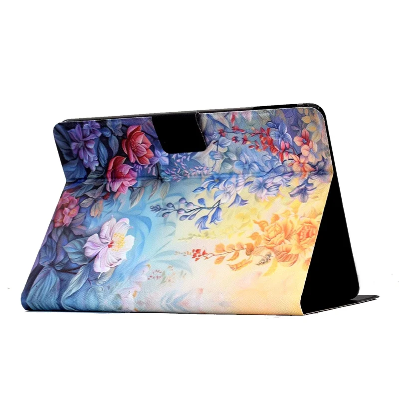 For Amazon Kindle 11th (2024)  /  Kindle 6" (2022) Case Colorful Pattern Painting Card Slots Stand Leather Tablet Cover with Auto Sleep  /  Wake - Blossom