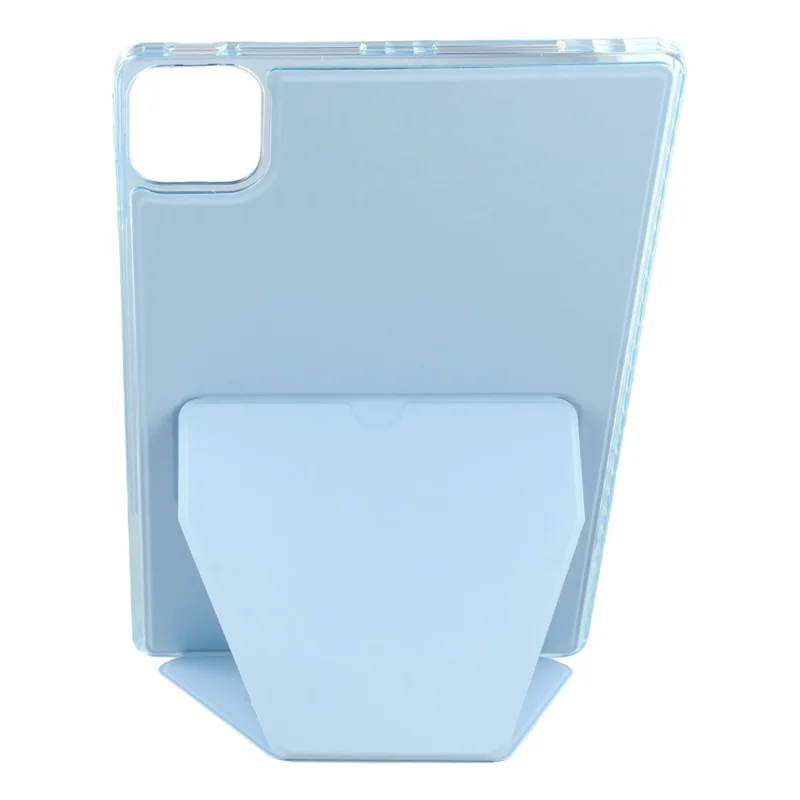 For Honor Pad GT Pro Case TPU PU Leather Kickstand Tablet Cover with Lens Frames - Blue