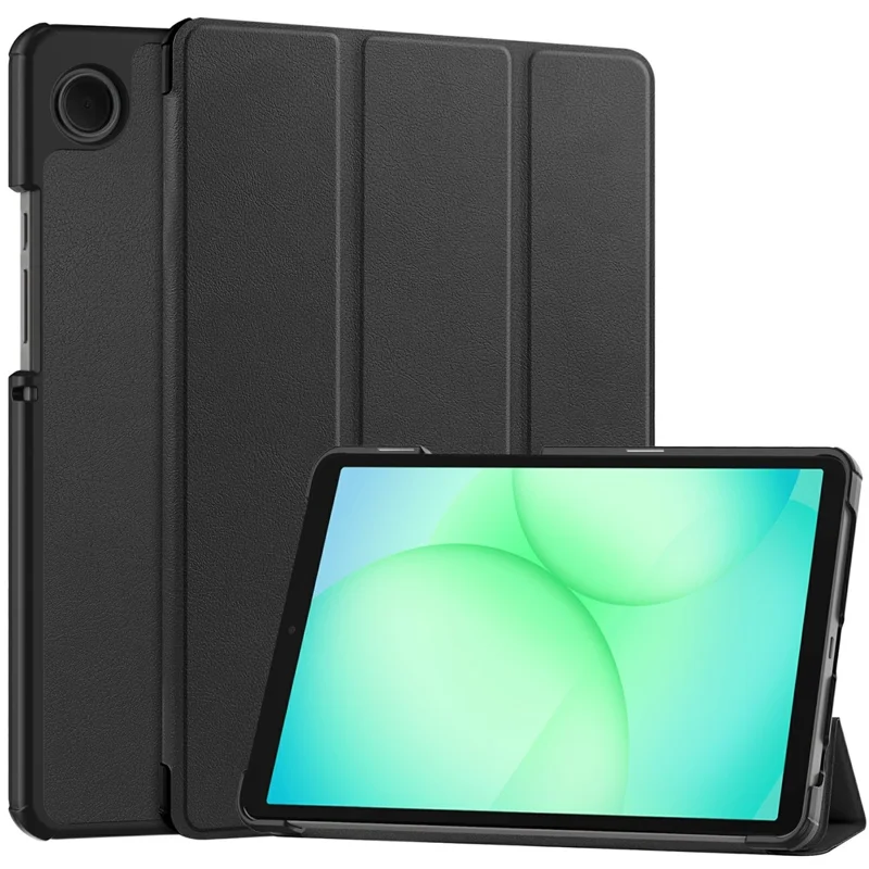 For Samsung Galaxy Tab A11 / A9 Case Anti-Drop Leather Stand Tablet Cover - Black