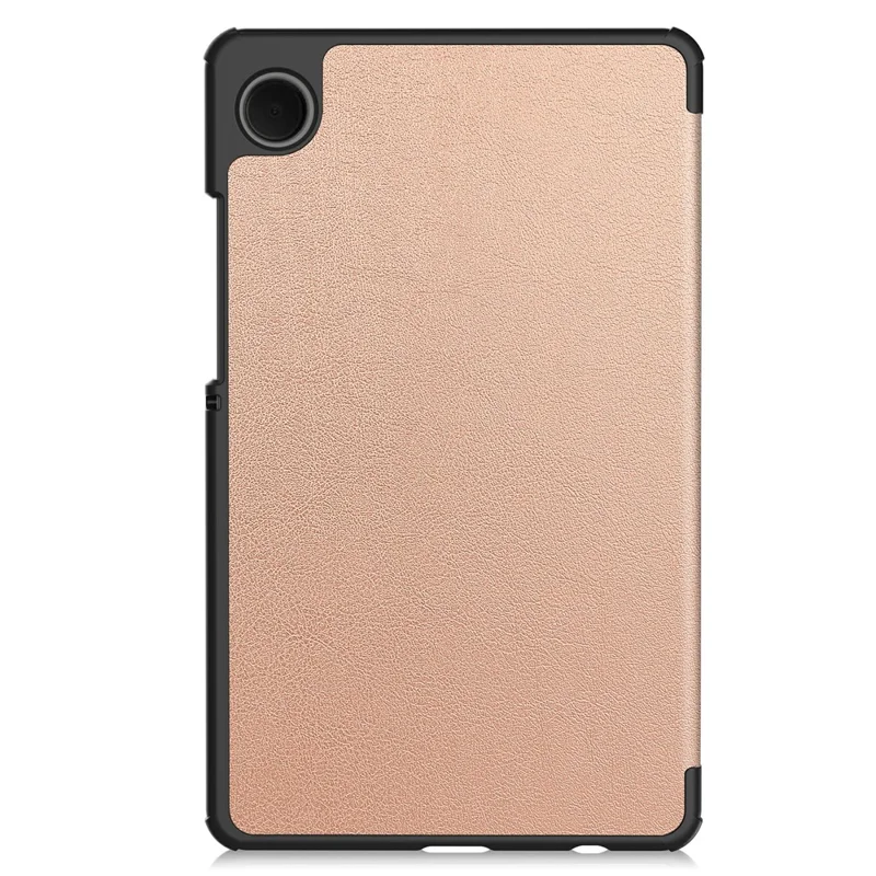 For Samsung Galaxy Tab A11 / A9 Case Anti-Drop Leather Stand Tablet Cover - Rose Gold