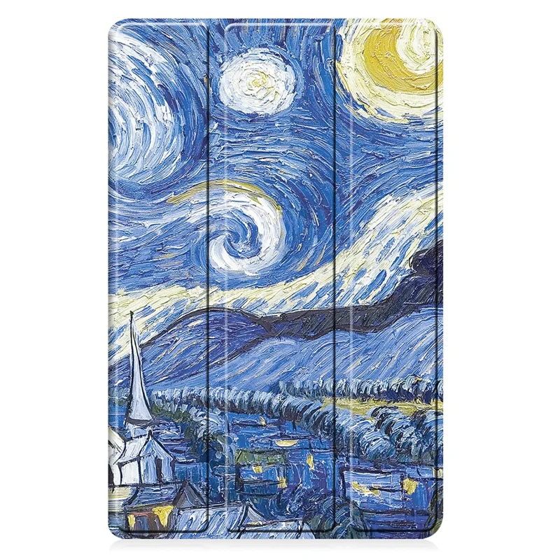 For Samsung Galaxy Tab A11+ / A9+ Case Pattern Print Leather Stand Tablet Cover - Starry Sky