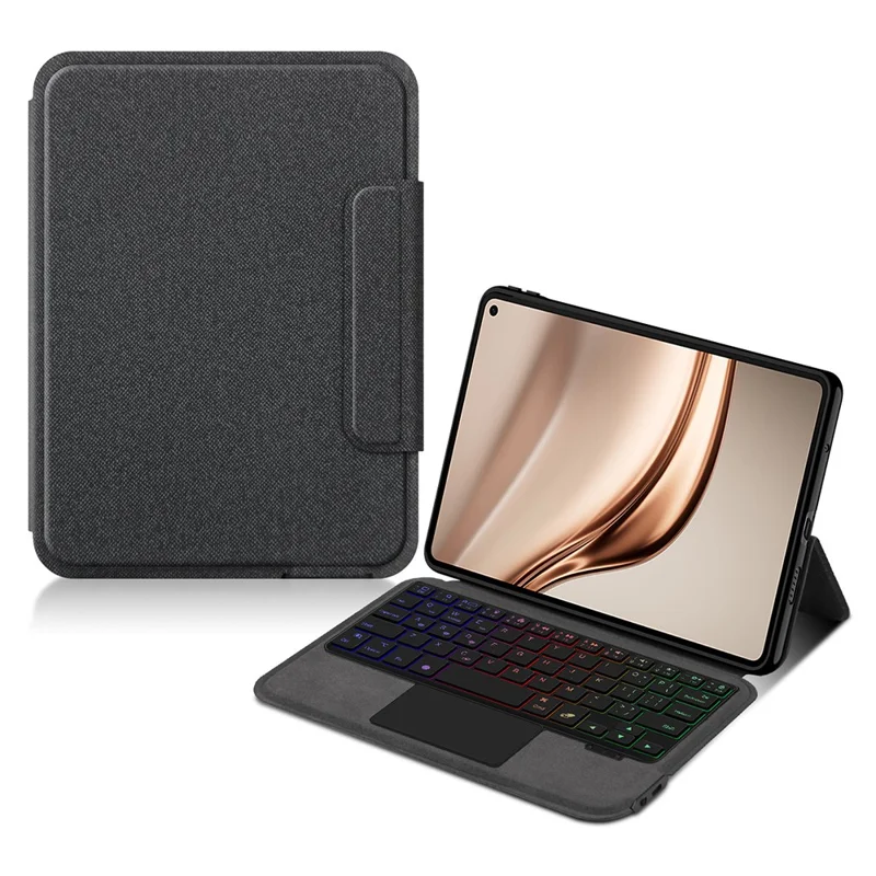 For Huawei MatePad Mini Magnetic Leather Case + Touchpad Bluetooth-compatible Keyboard with Backlit