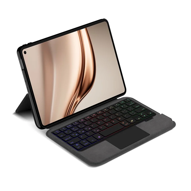 For Huawei MatePad Mini Magnetic Leather Case + Touchpad Bluetooth-compatible Keyboard with Backlit