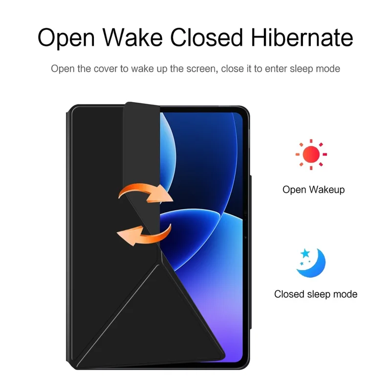 For Xiaomi Pad 8 Pro / Pad 8 Leather Case Origami Stand Magnetic Tablet Cover Auto Wake / Sleep