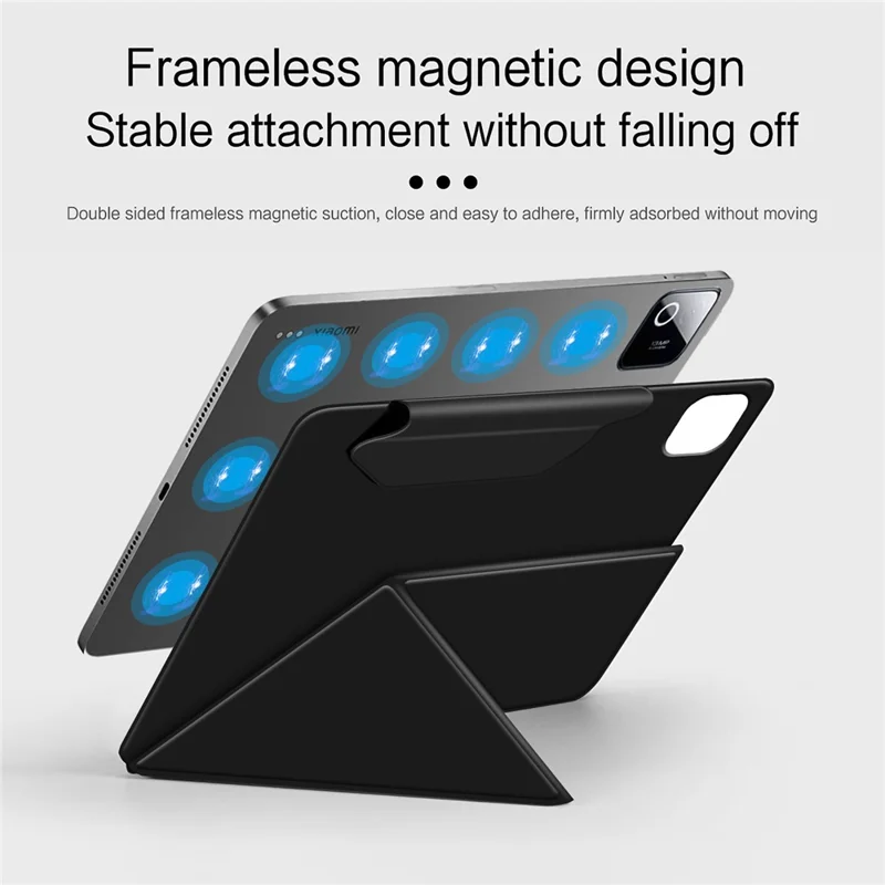 For Xiaomi Pad 8 Pro / Pad 8 Leather Case Origami Stand Magnetic Tablet Cover Auto Wake / Sleep