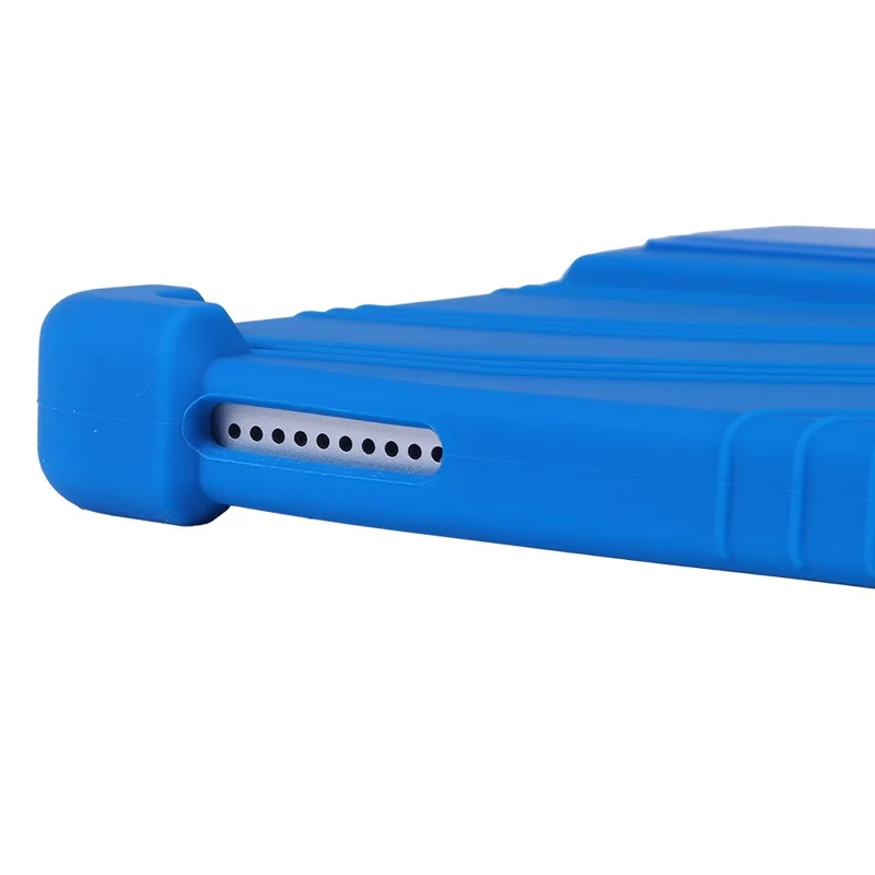 For Boost Celero5G TAB Case Adjustable Kickstand Silicone Tablet Protective Cover - Dark Blue