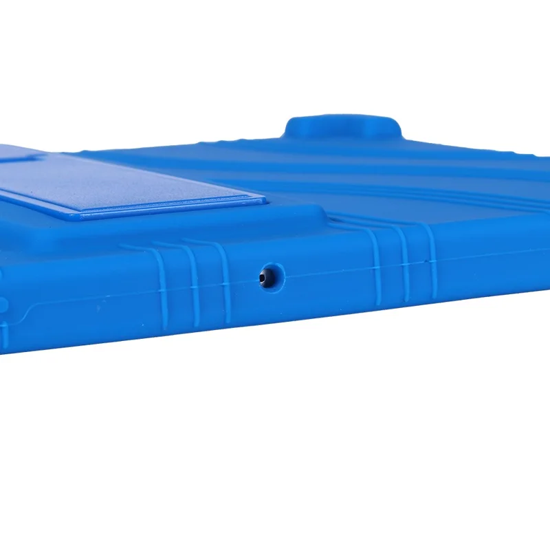 For Boost Celero5G TAB Case Adjustable Kickstand Silicone Tablet Protective Cover - Dark Blue
