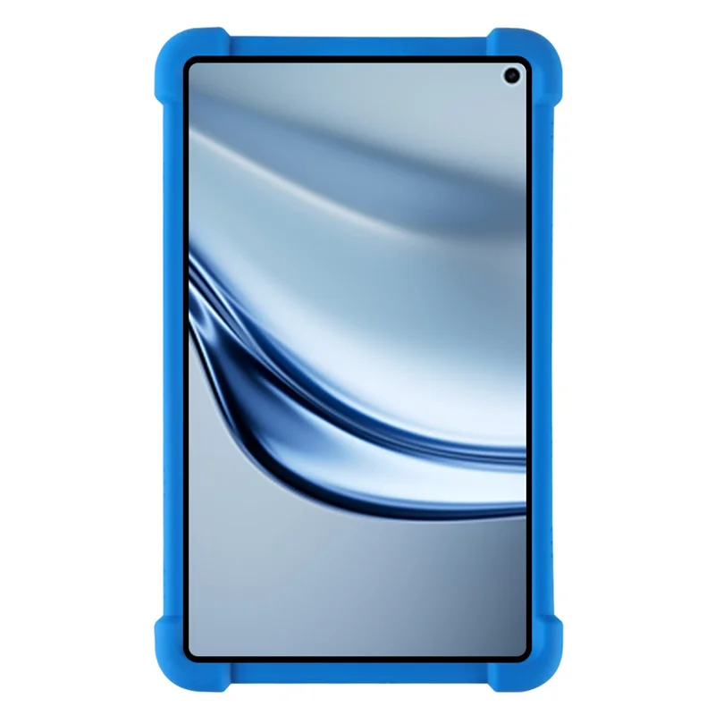 For Huawei MatePad Mini Case Adjustable Kickstand Silicone Tablet Protective Cover - Dark Blue