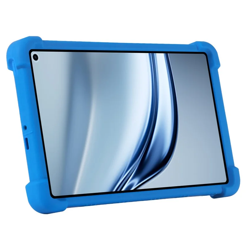 For Huawei MatePad Mini Case Adjustable Kickstand Silicone Tablet Protective Cover - Dark Blue