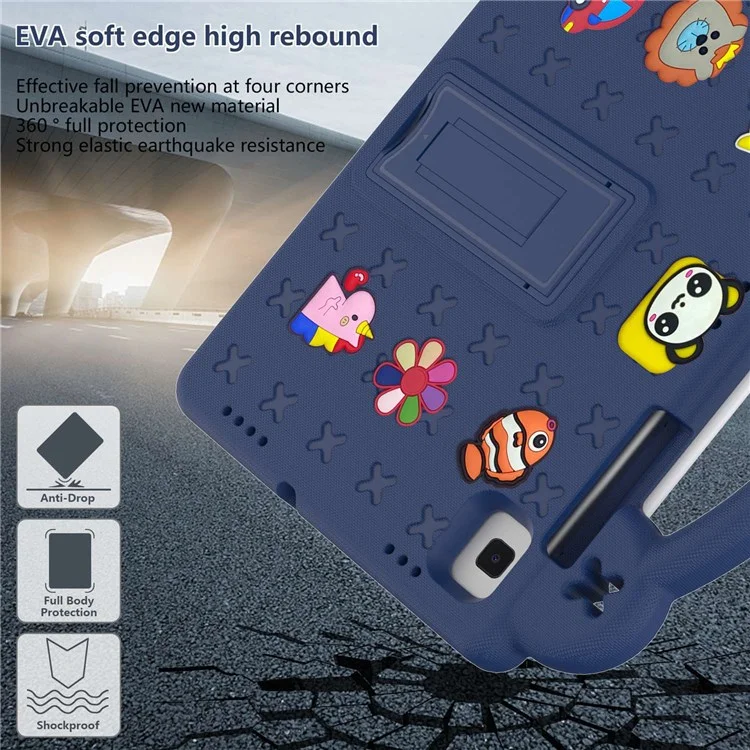 For Samsung Galaxy Tab S6 Lite (2020) / (2022) / (2024) / A7 10.4 (2020) / (2022) S6 10.5 2019 SM-T860 / S5e 10.5 (2019) SM-T720 EVA Case - Navy Blue